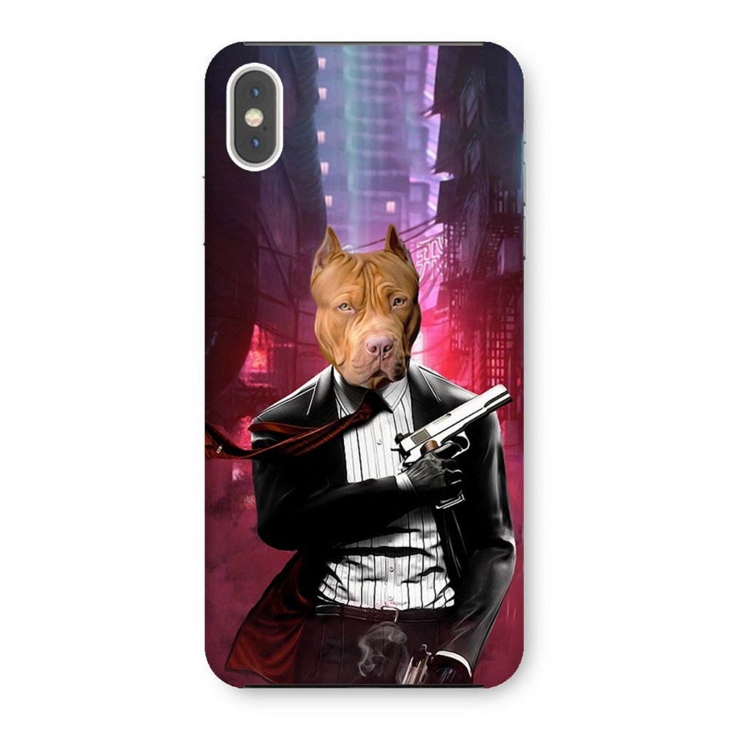 The Hitman: Custom Pet Phone Case - Paw & Glory - Dog Portraits - Pet Portraits