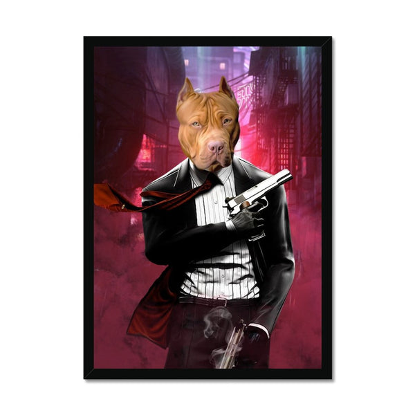 The Hitman Custom Pet Portrait | Custom Pet Portrait | Paw & Glory