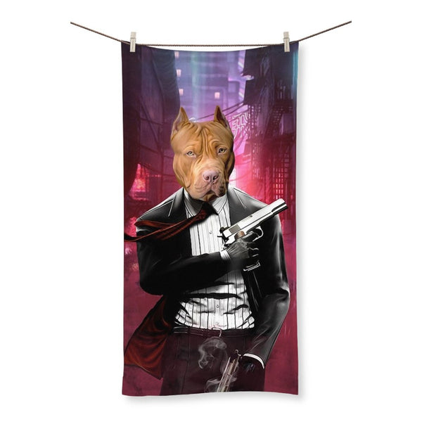 The Hitman Custom Pet Towel | Pet Lover Gift | Paw & Glory