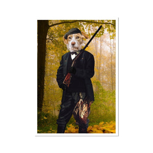 The Hunter: Custom Pet Portrait - Paw & Glory - Dog Portraits - Pet Portraits