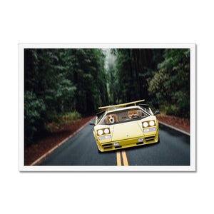 The Hypercar: Custom Pet Portrait - Paw & Glory - Dog Portraits - Pet Portraits