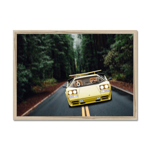 The Hypercar: Custom Pet Portrait - Paw & Glory - Dog Portraits - Pet Portraits