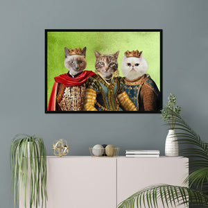 The Imperial 3: Custom Pet Portrait - Paw & Glory - Dog Portraits - Pet Portraits