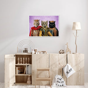 The Imperial 3: Custom Pet Portrait - Paw & Glory - Dog Portraits - Pet Portraits