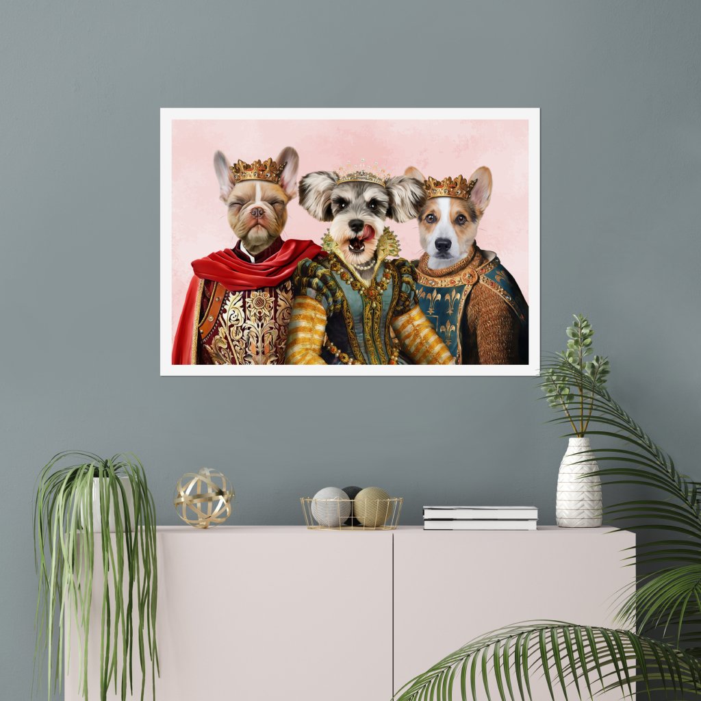 The Imperial 3: Custom Pet Poster - Paw & Glory - Dog Portraits - Pet Portraits
