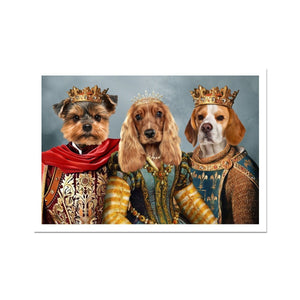 The Imperial 3: Custom Pet Poster - Paw & Glory - Dog Portraits - Pet Portraits