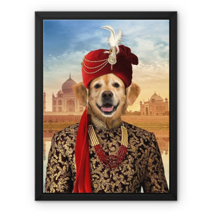 The Indian Raja: Custom Pet Canvas - Paw & Glory - Dog Portraits - Pet Portraits