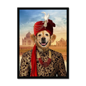 The Indian Raja: Custom Pet Portrait - Paw & Glory - Dog Portraits - Pet Portraits