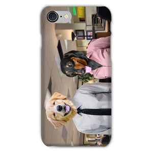 The Jim & Pam (The Office Inspired): Custom Pet Phone Case - Paw & Glory - Dog Portraits - Pet Portraits