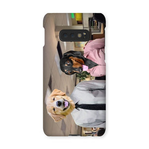 The Jim & Pam (The Office Inspired): Custom Pet Phone Case - Paw & Glory - Dog Portraits - Pet Portraits