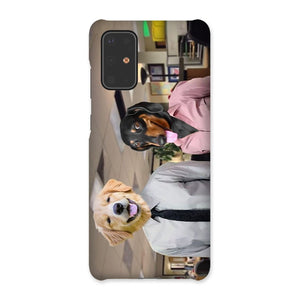 The Jim & Pam (The Office Inspired): Custom Pet Phone Case - Paw & Glory - Dog Portraits - Pet Portraits