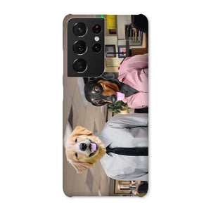 The Jim & Pam (The Office Inspired): Custom Pet Phone Case - Paw & Glory - Dog Portraits - Pet Portraits