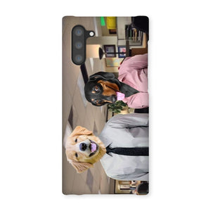 The Jim & Pam (The Office Inspired): Custom Pet Phone Case - Paw & Glory - Dog Portraits - Pet Portraits