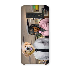 The Jim & Pam (The Office Inspired): Custom Pet Phone Case - Paw & Glory - Dog Portraits - Pet Portraits
