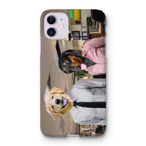 The Jim & Pam (The Office Inspired): Custom Pet Phone Case - Paw & Glory - Dog Portraits - Pet Portraits