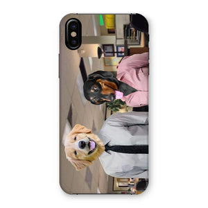 The Jim & Pam (The Office Inspired): Custom Pet Phone Case - Paw & Glory - Dog Portraits - Pet Portraits