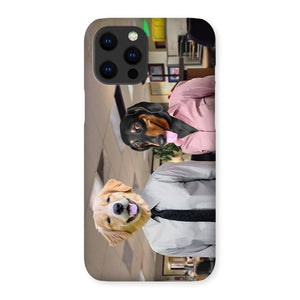 The Jim & Pam (The Office Inspired): Custom Pet Phone Case - Paw & Glory - Dog Portraits - Pet Portraits