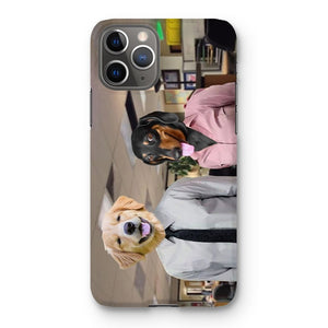 The Jim & Pam (The Office Inspired): Custom Pet Phone Case - Paw & Glory - Dog Portraits - Pet Portraits