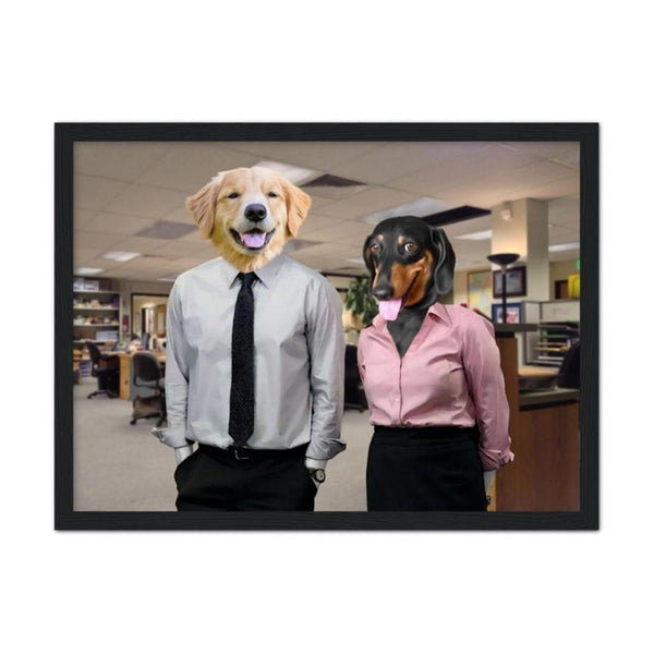 Office Sweethearts Custom Pet Portrait | Paw & Glory