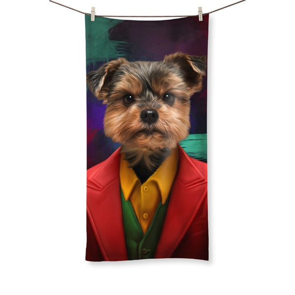 Chaos Clown Villain Custom Pet Towel | Pet Lover Gift | Paw & Glory