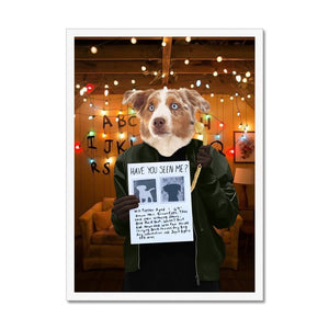 The Joyce (Stranger Things Inspired): Custom Pet Portrait - Paw & Glory - Dog Portraits - Pet Portraits
