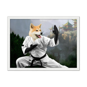 The Karate Master: Custom Pet Portrait - Paw & Glory - Dog Portraits - Pet Portraits