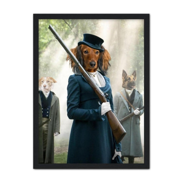Regency Lady: Custom Pet Portrait | framed pet portrait | Paw & Glory