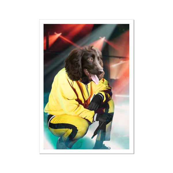 Hip Hop Artist Custom Pet Poster | Pet Portrait Print | Paw & Glory
