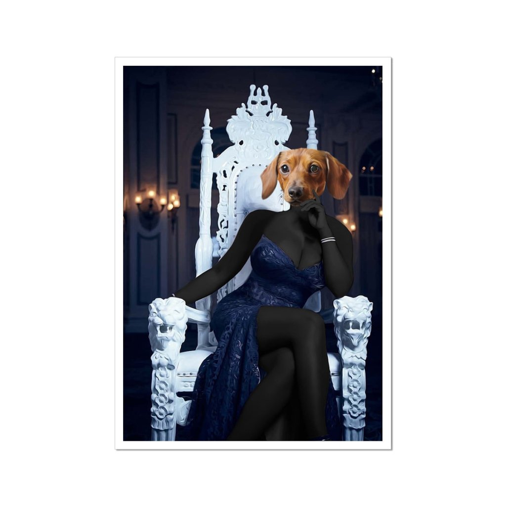 Reality Queen Custom Pet Poster | Pet Portrait Print | Paw & Glory