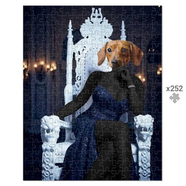 Reality Queen Custom Pet Puzzle | Funny Pet Portrait | Paw & Glory