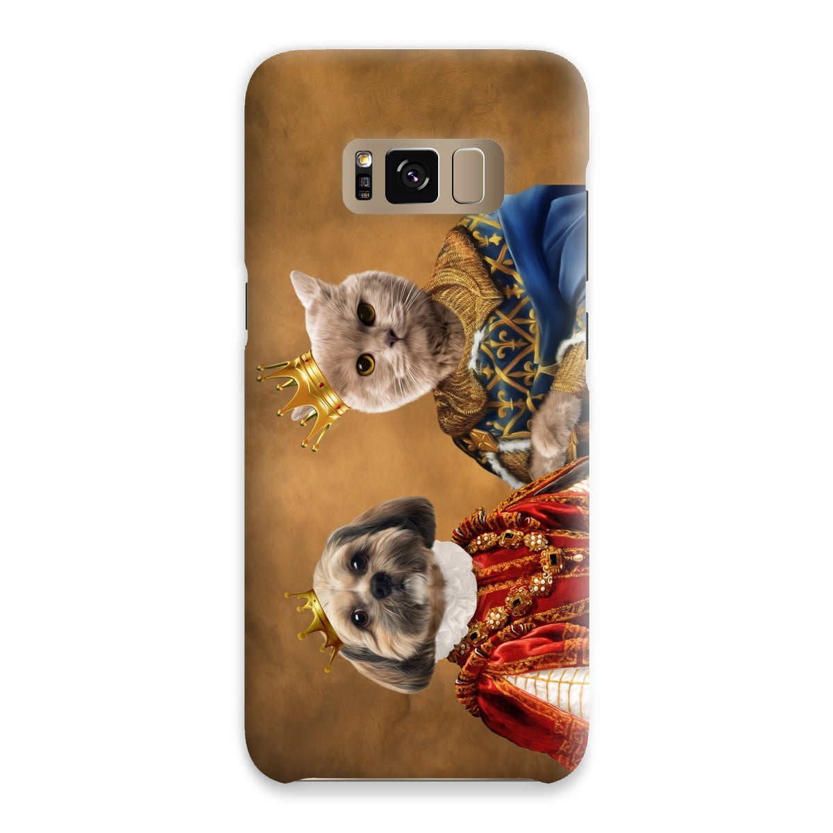 The King & Queen: Custom Pet Phone Case - Paw & Glory - Dog Portraits - Pet Portraits