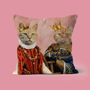 The King & Queen: Custom Pet Pillow - Paw & Glory - Dog Portraits - Pet Portraits