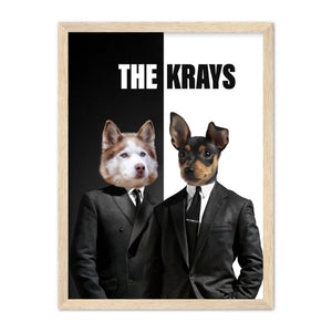 The Krays: Custom Pet Portrait - Paw & Glory - Dog Portraits - Pet Portraits