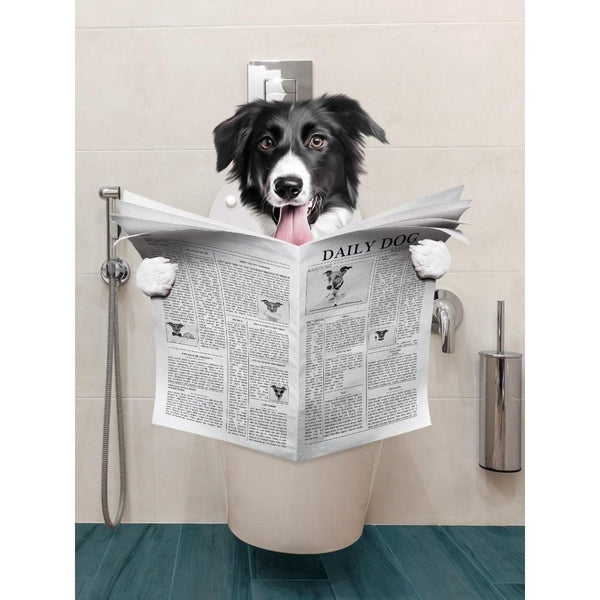 Bathroom Throne Custom Digital Download Pet Portrait | Pet Portrait From Photo | Paw & Glory