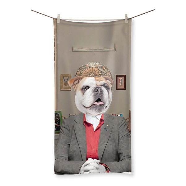 Town Hall Leader Custom Pet Towel | Custom Pet Portrait | Paw & Glory