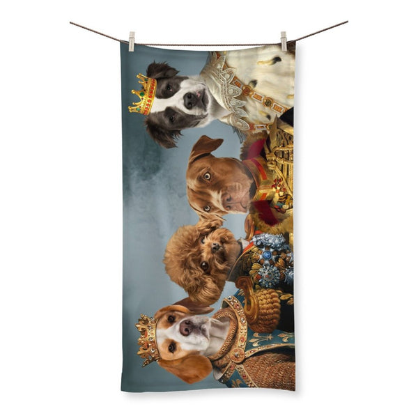 The Male Royals: Custom Pet Towel | royal pet portrait | Paw & Glory