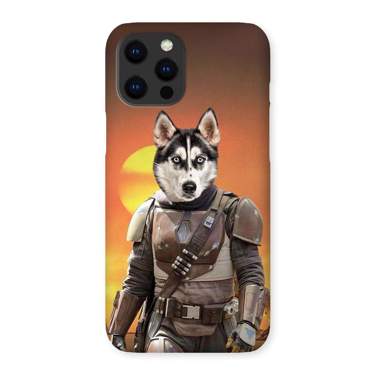 The Mando (Star Wars Inspired): Custom Pet Phone Case - Paw & Glory - Dog Portraits - Pet Portraits