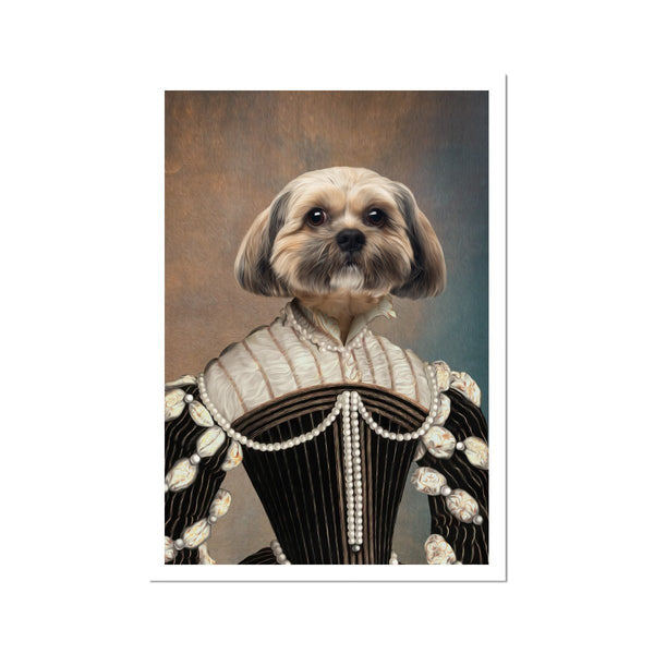 The Marquise: Custom Pet Poster | royal pet portrait | Paw & Glory