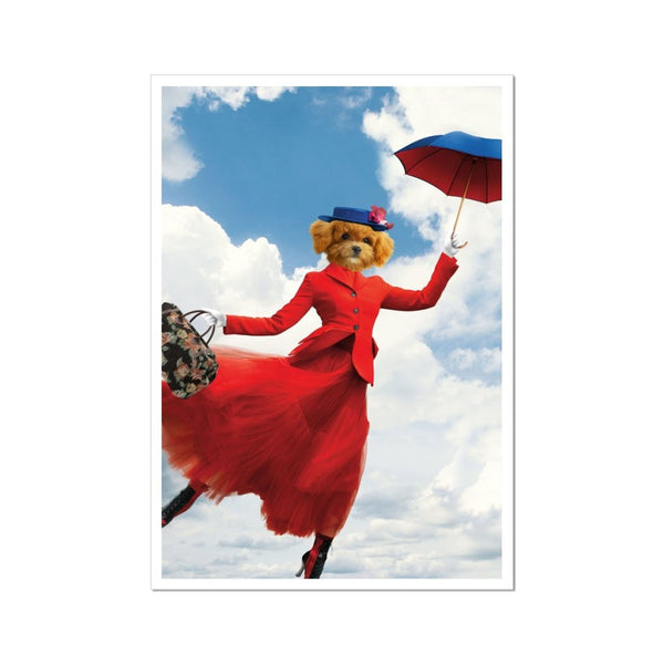 The Magical Nanny Custom Pet Poster | Pet Portrait Print | Paw & Glory