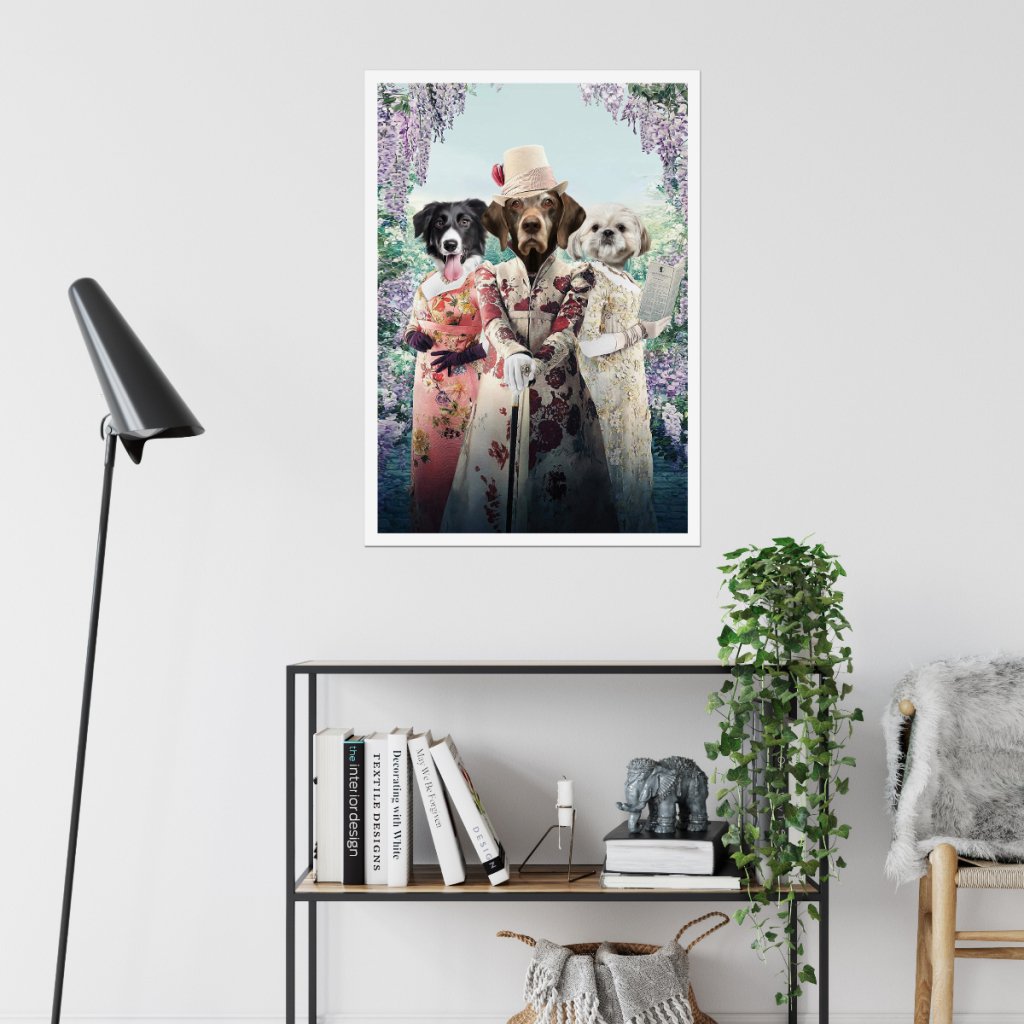 The Matchmakers (Bridgerton Inspired): Custom Pet Poster - Paw & Glory - Dog Portraits - Pet Portraits