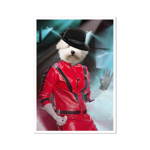 The Michael Jackson: Custom Pet Poster - Paw & Glory - Dog Portraits - Pet Portraits