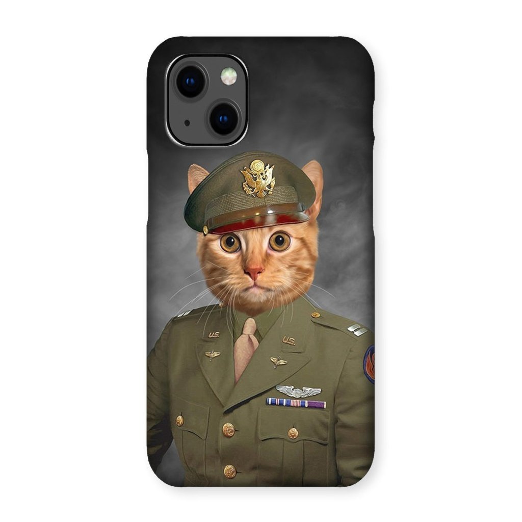 The Military Officer: Custom Pet Phone Case - Paw & Glory - Dog Portraits - Pet Portraits