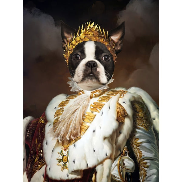 The Monarch: Custom Digital Download Pet Portrait | royal pet portrait | Paw & Glory