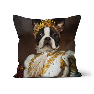 The Monarch: Custom Pet Pillow - Paw & Glory - Dog Portraits - Pet Portraits