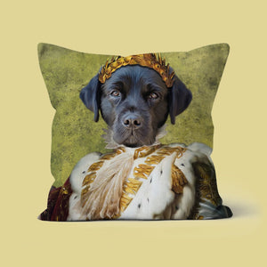 The Monarch: Custom Pet Pillow - Paw & Glory - Dog Portraits - Pet Portraits
