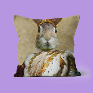 The Monarch: Custom Pet Pillow - Paw & Glory - Dog Portraits - Pet Portraits