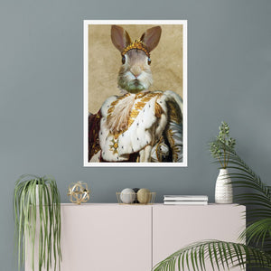 The Monarch: Custom Pet Poster - Paw & Glory - Dog Portraits - Pet Portraits