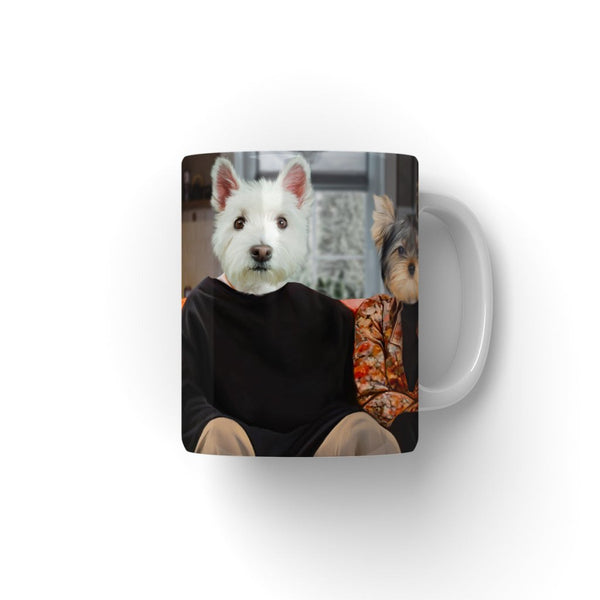 Sibling Duo Custom Pet Mug | Funny Pet Portrait Gift | Paw & Glory