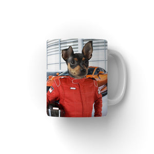 The Nascar Racer: Custom Pet Coffee Mug - Paw & Glory - Dog Portraits - Pet Portraits