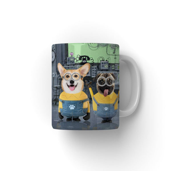 Cheeky Sidekick Duo Custom Pet Coffee Mug | Funny Pet Portrait Gift | Paw & Glory